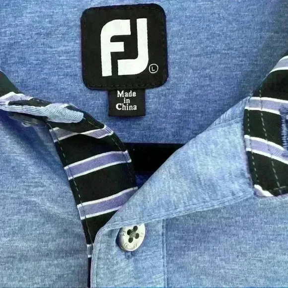 **Final Sale** FootJoy Men’s Short Sleeve Golf Polo. Size Large - Picture 3 of 5